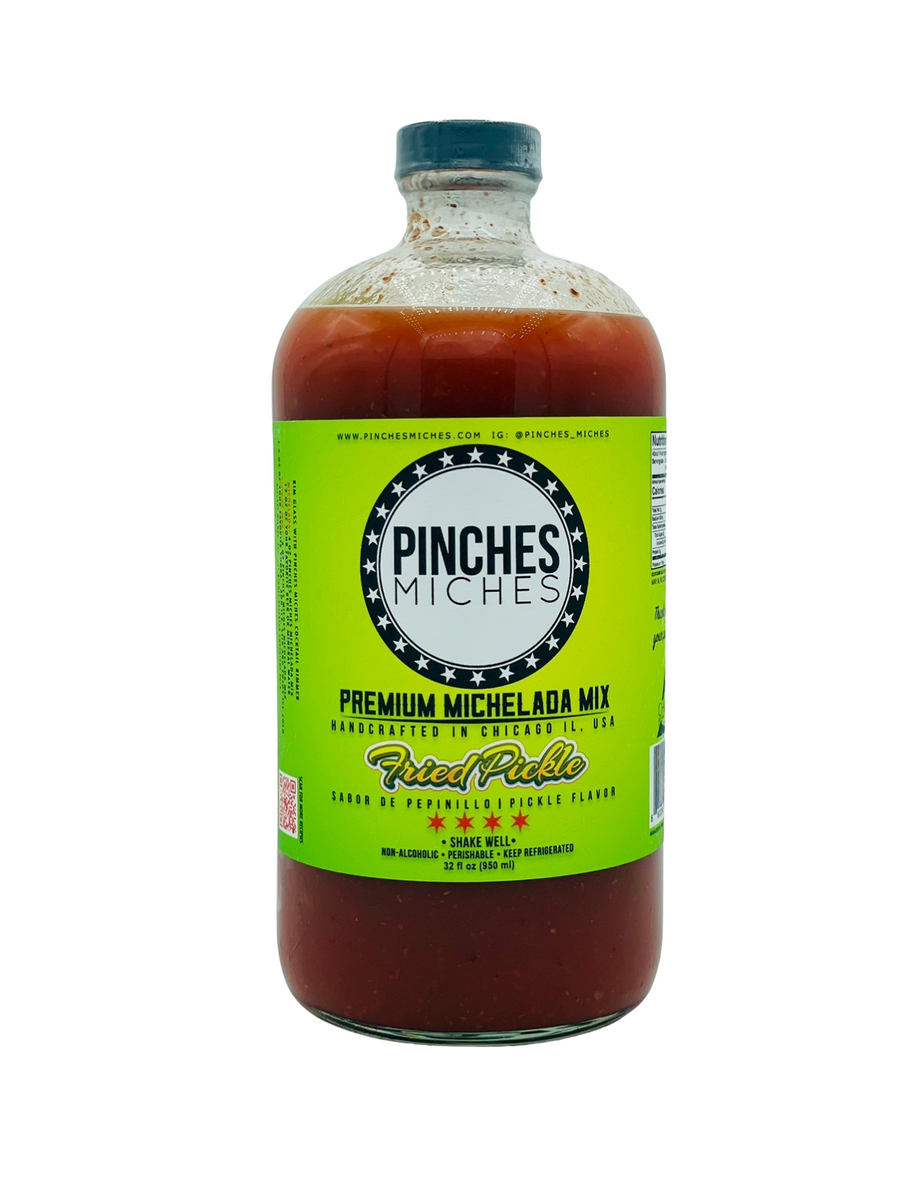 FRIED PICKLE FLAVOR MICHELADA MIX 32 OZ – Pinches Miches®