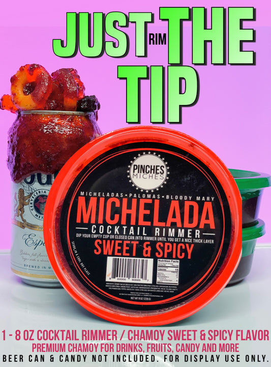 Pinches Miches 8 oz Sweet & Spicy Cocktail Rimmer Chamoy