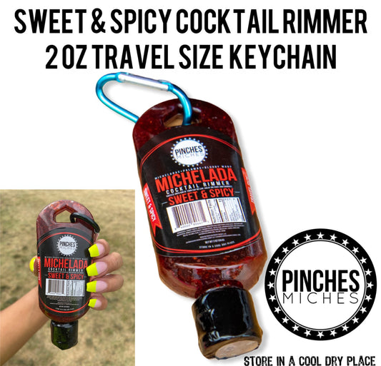 2 OZ COCKTAIL RIMMER KEYCHAIN TRAVEL SIZE CHAMOY SWEET & SPICY